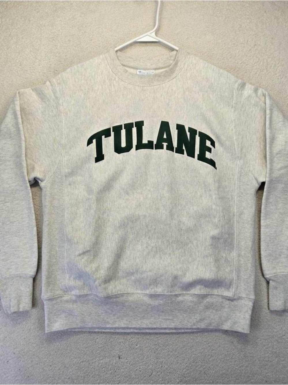 Champion Reverse Weave Tulane Embroidered Crewneck Sweatshirt